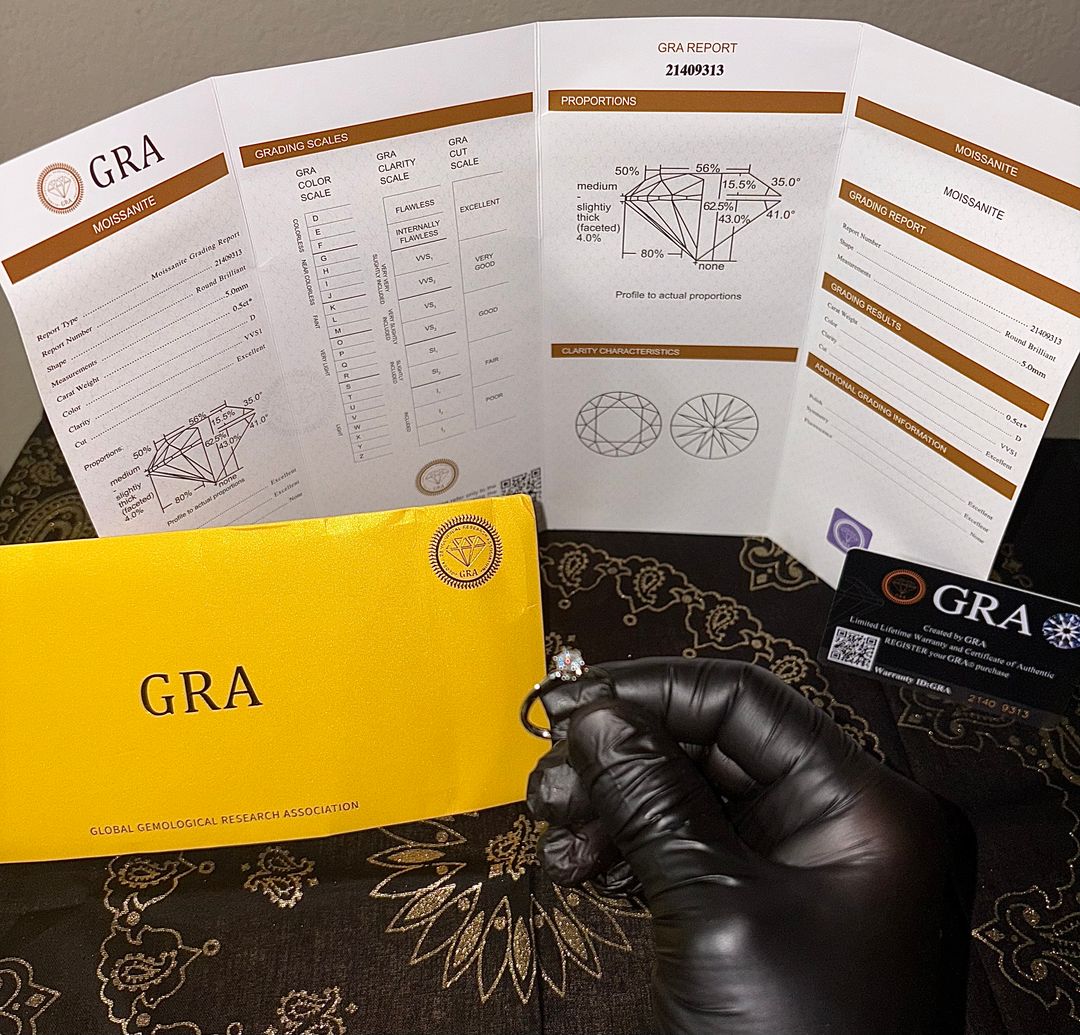 Moissanite Engagement Ring