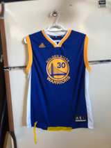 Adidas Golden State Warriors Stephen Curry #30 Blue Jersey Youth Large - Image 1