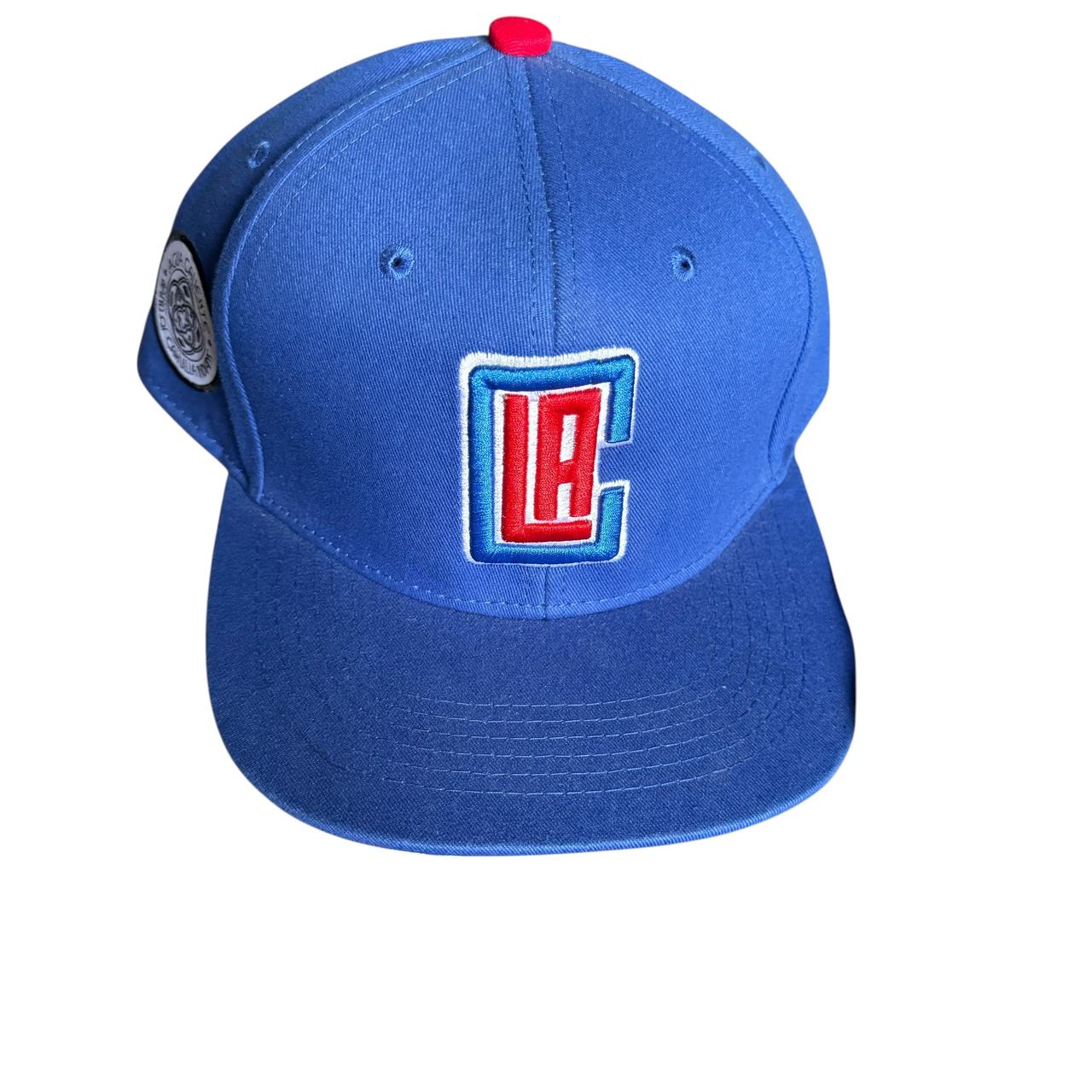 LA Clippers Blue Hat with Side Patch Melonwear under cap design. Snap back