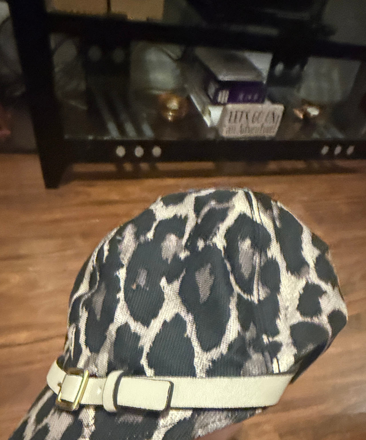 Coach Leopard Print Newsboy Cap
