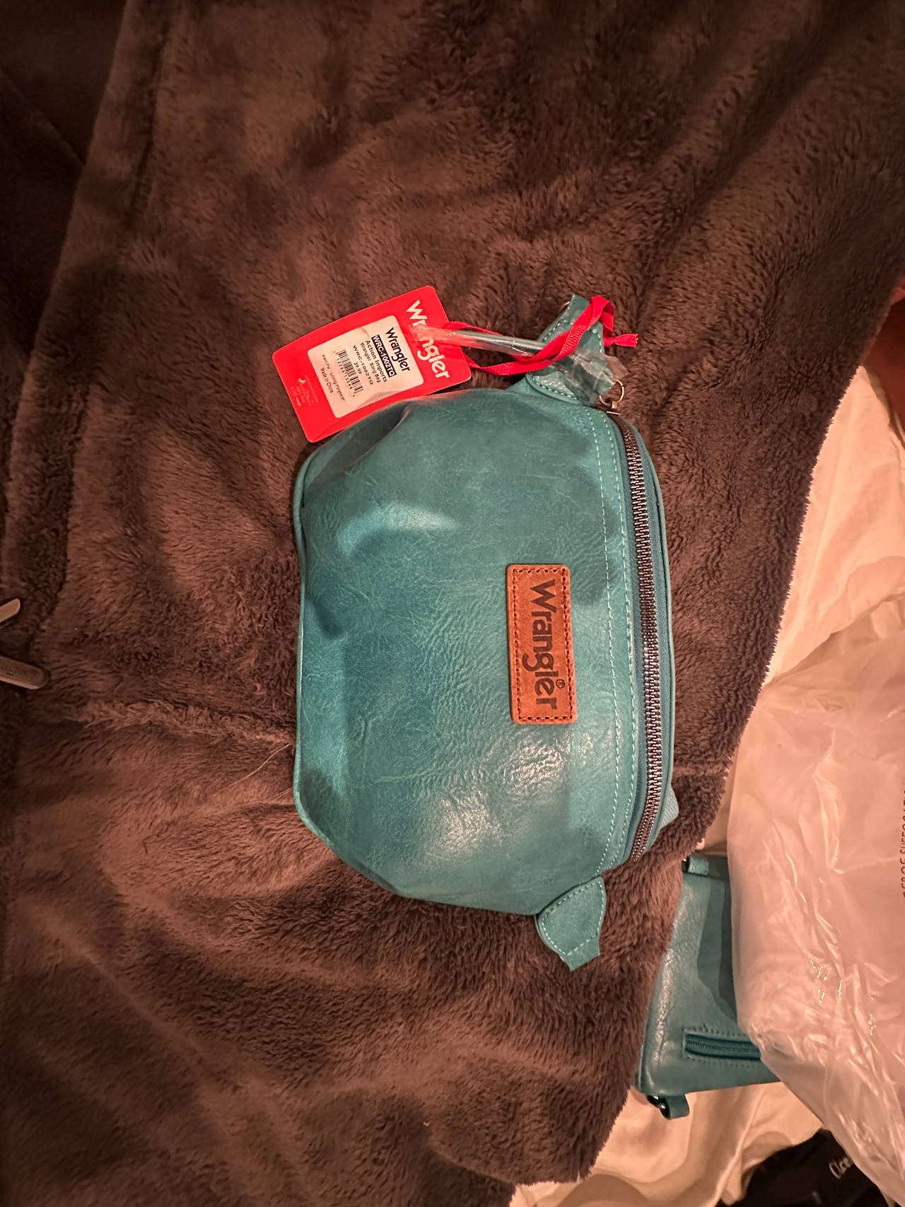 Wrangler Faux Leather Crossbody Belt Bag