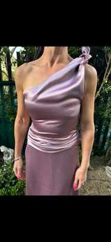 One-Shoulder Satin Evening Gown - Image 4