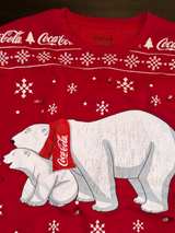 Coca-Cola Polar Bear Holiday Sweatshirt XS Light no longer works - Image 5