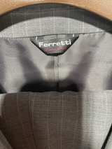 Ferretti Gray Stripe Suit Jacket and Matching Pants Set - Image 7