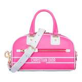 Christian Dior Small Hot Pink Dior Vibe Zip Bowling Bag - Image 1