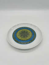 Set of 8 Vintage Sango Aquarius Apollo 204 Salad Plates Japan Blue Green - Image 1