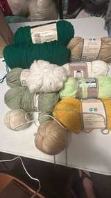 Bundle of colors with some new including Red Heart Super Saver Yarn - Image 1