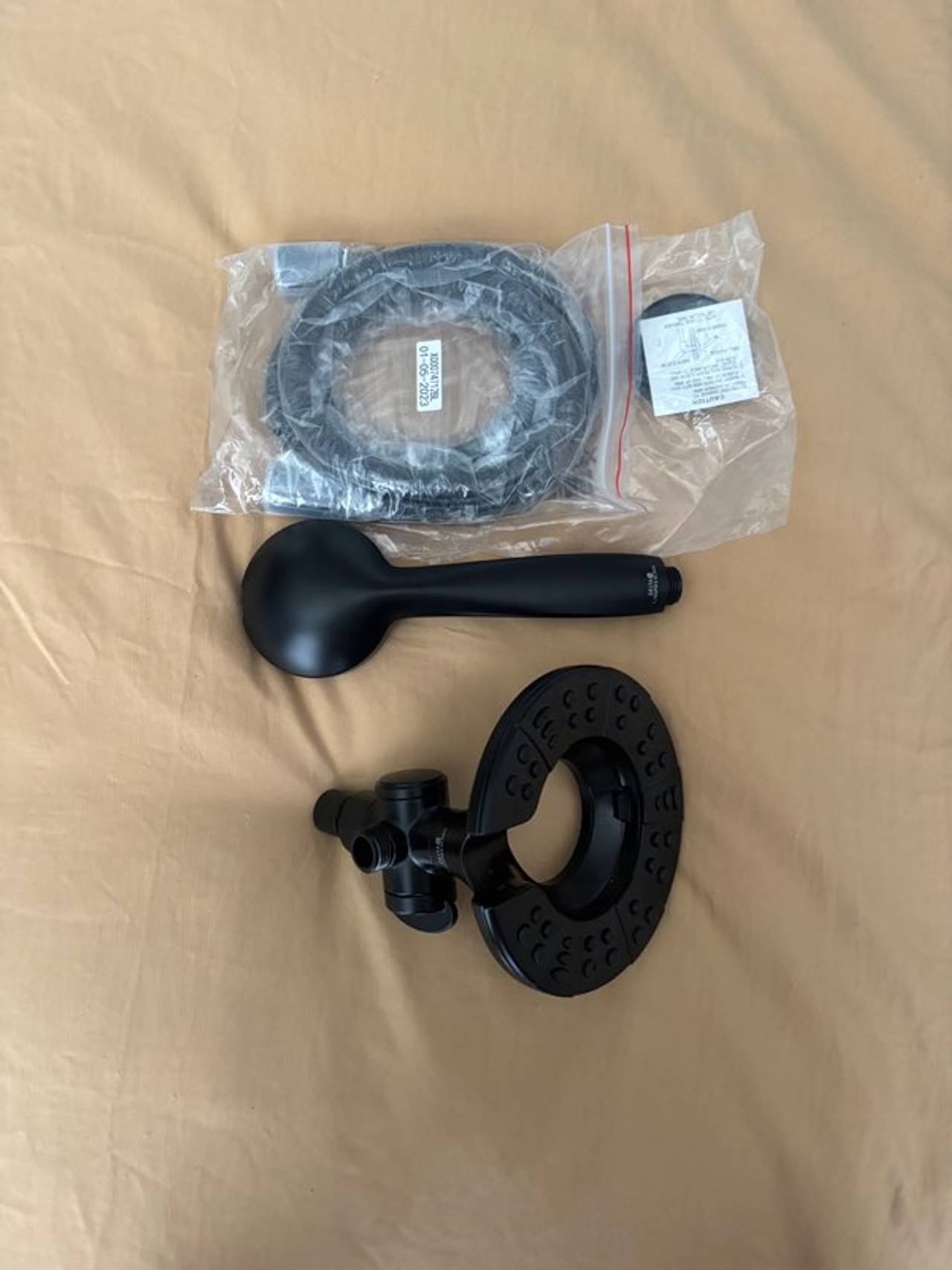 Matte Black Shower Head Set