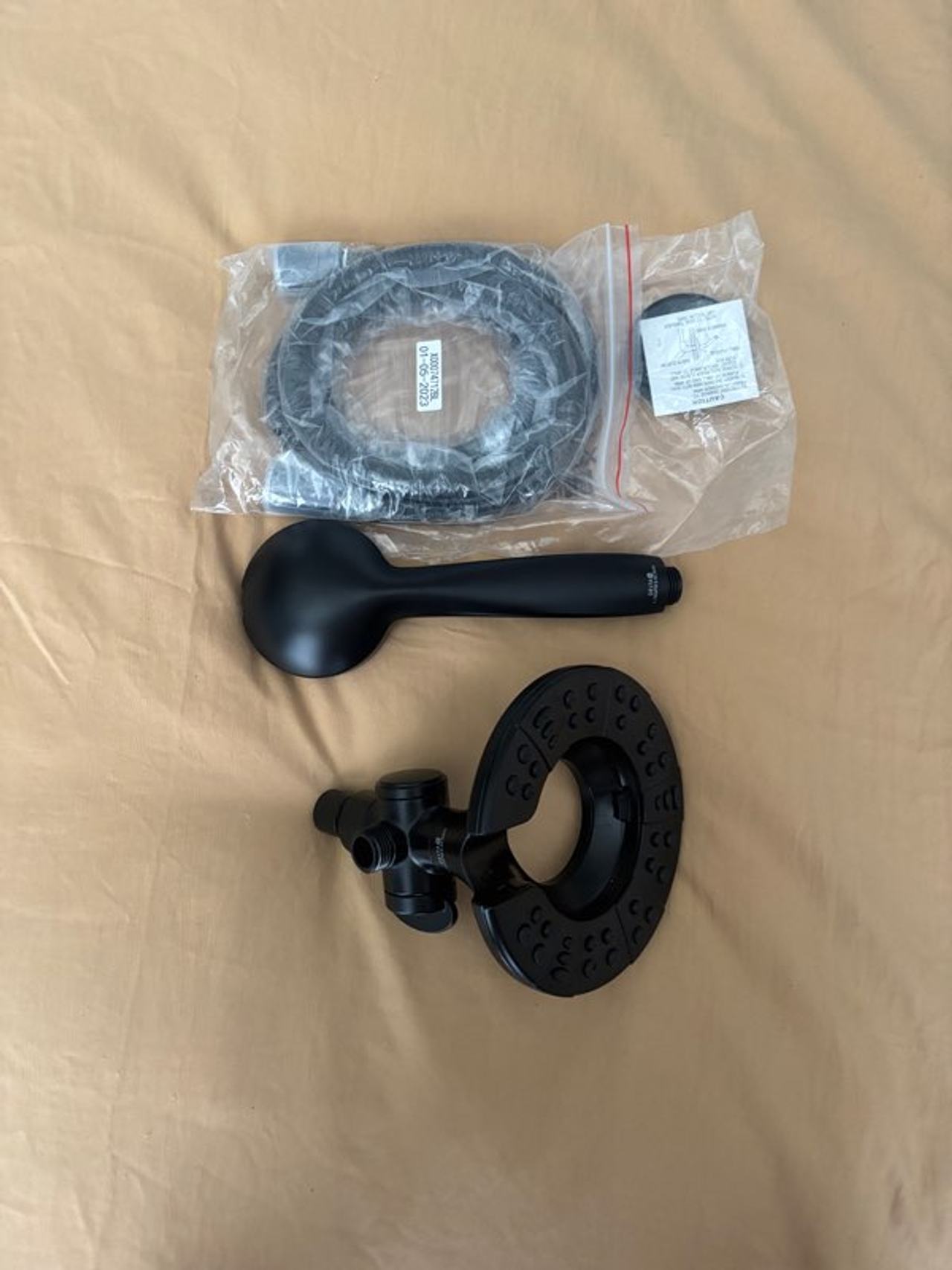 Matte Black Shower Head Set