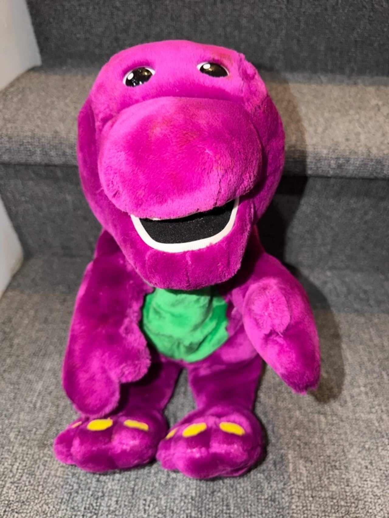 MICROSOFT ACTIVATES Barney the Dinosaur Purple Plush 14-inch