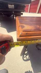 Rustic Wrought Iron and Wood End Table - Image 2