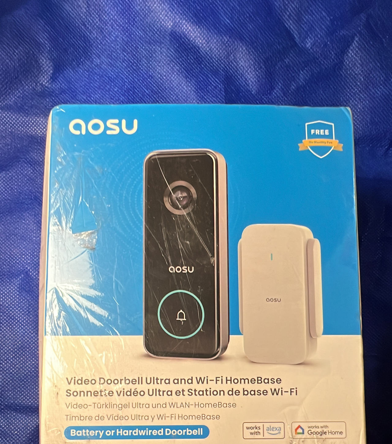AOSU Video Doorbell Ultra and Wi-Fi HomeBase