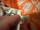 One September Orange and White Patterned Tank Top - XS - Image 4
