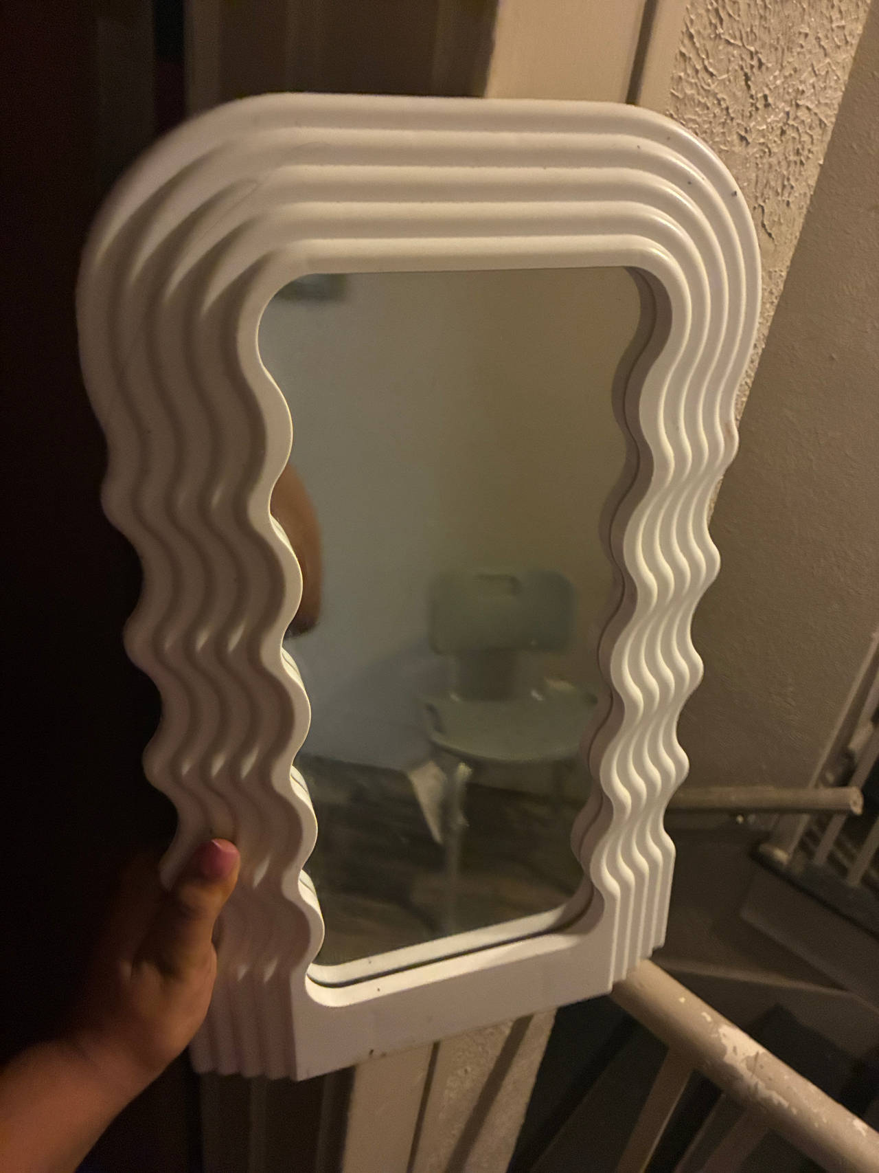 Wavy Squiggle Wall Mirror