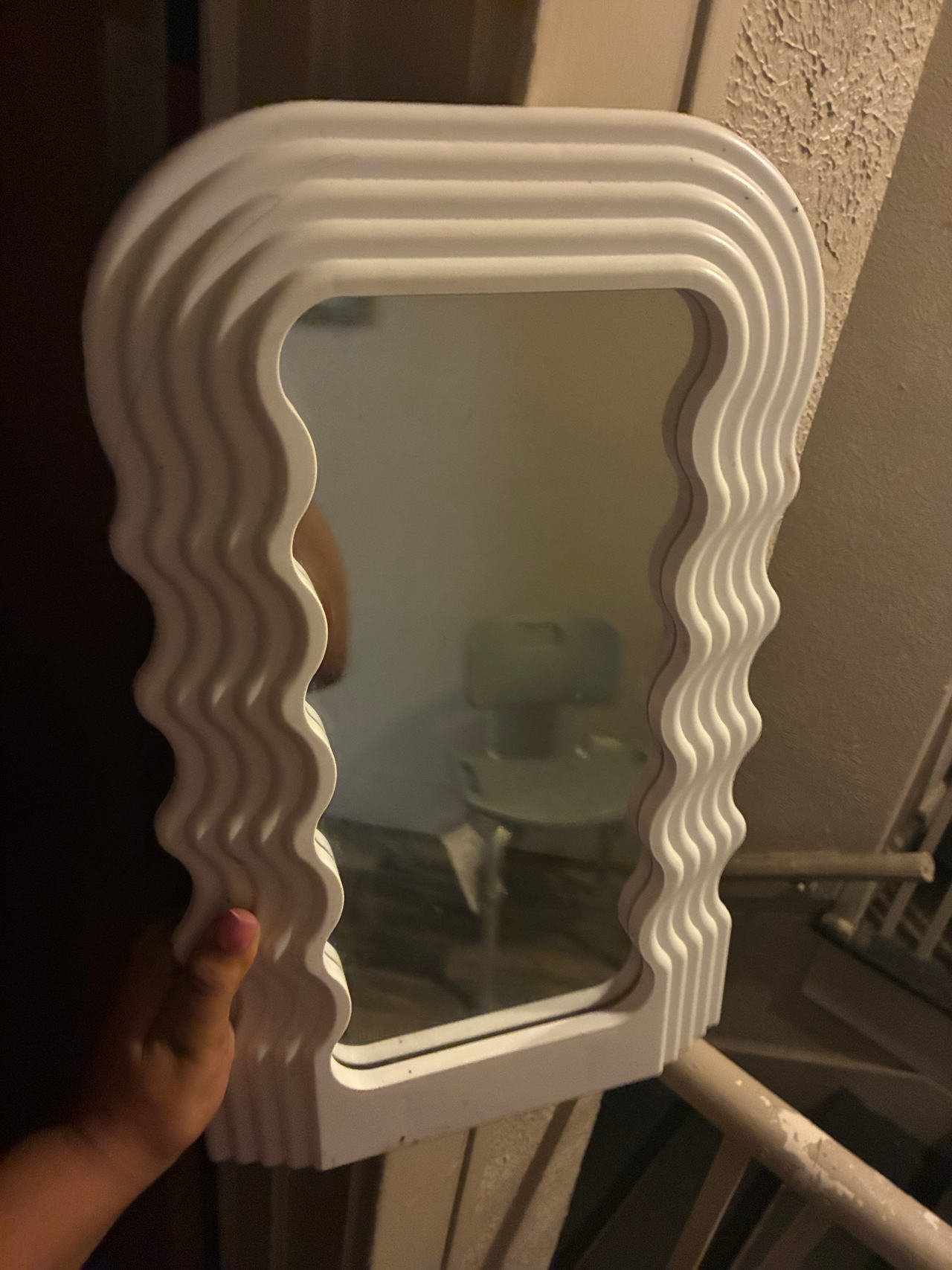 Wavy Squiggle Wall Mirror