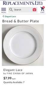 Fine China of Japan Elegant Lace Bread & Butter Plate - Image 2