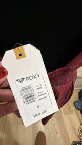Roxy Plunge Back Dress Red - Image 3