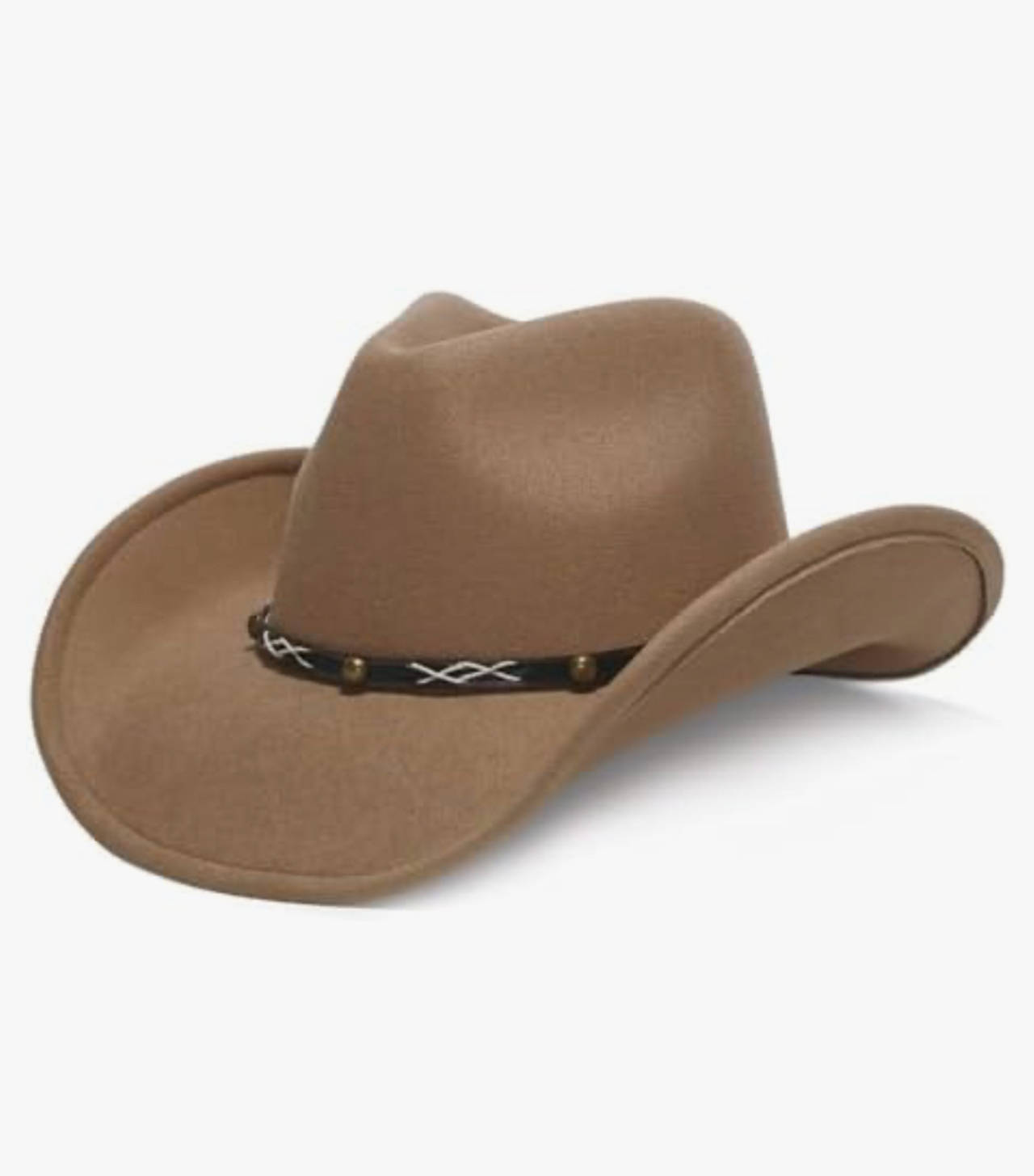 Felt Western Cowboy Hat with Braided Band