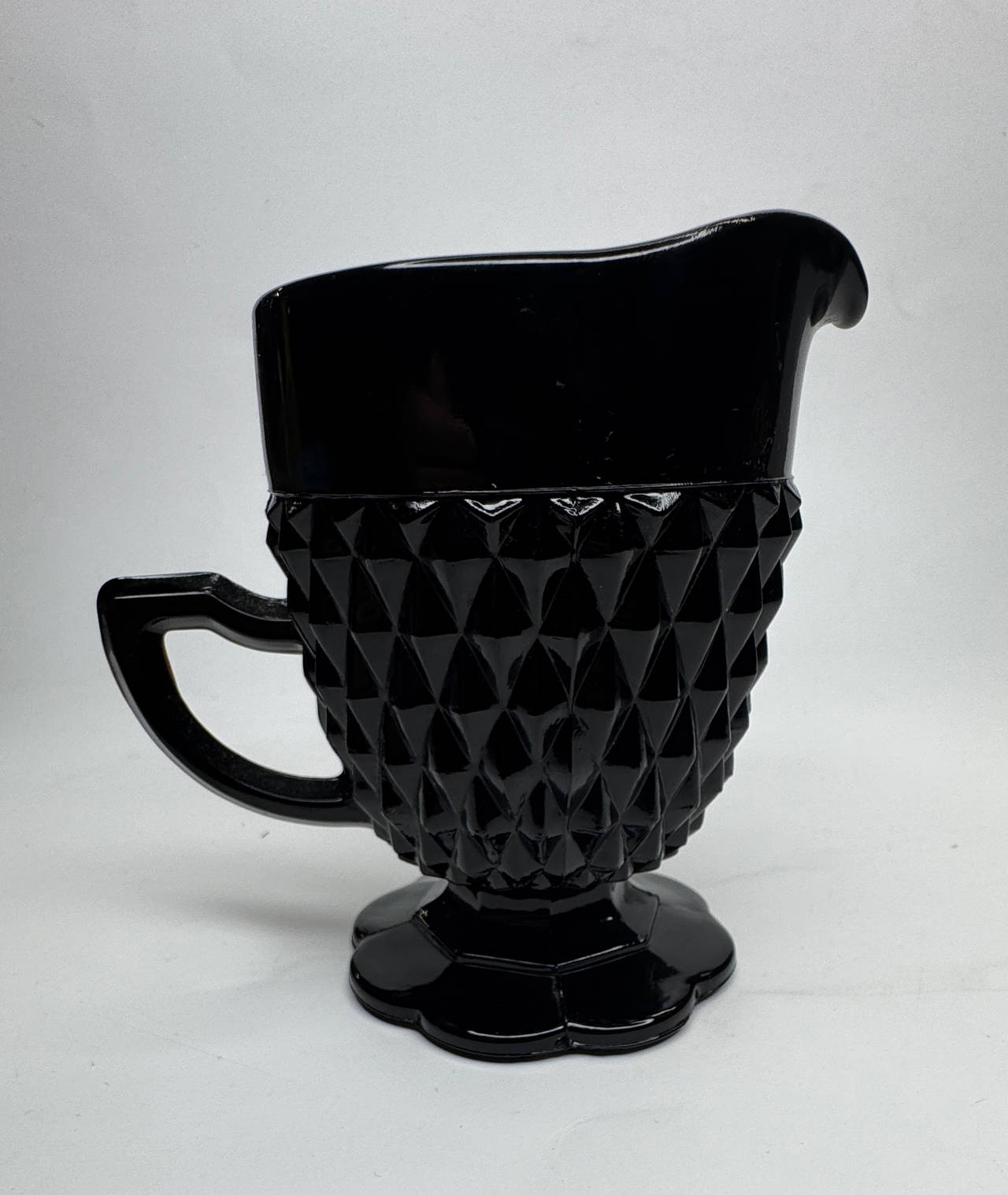 Indiana Glass Black Diamond Point Pitcher