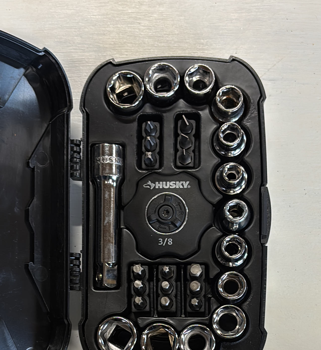Husky 3/8 in. Drive Gimbal Ratchet and Socket Set (20-Piece)