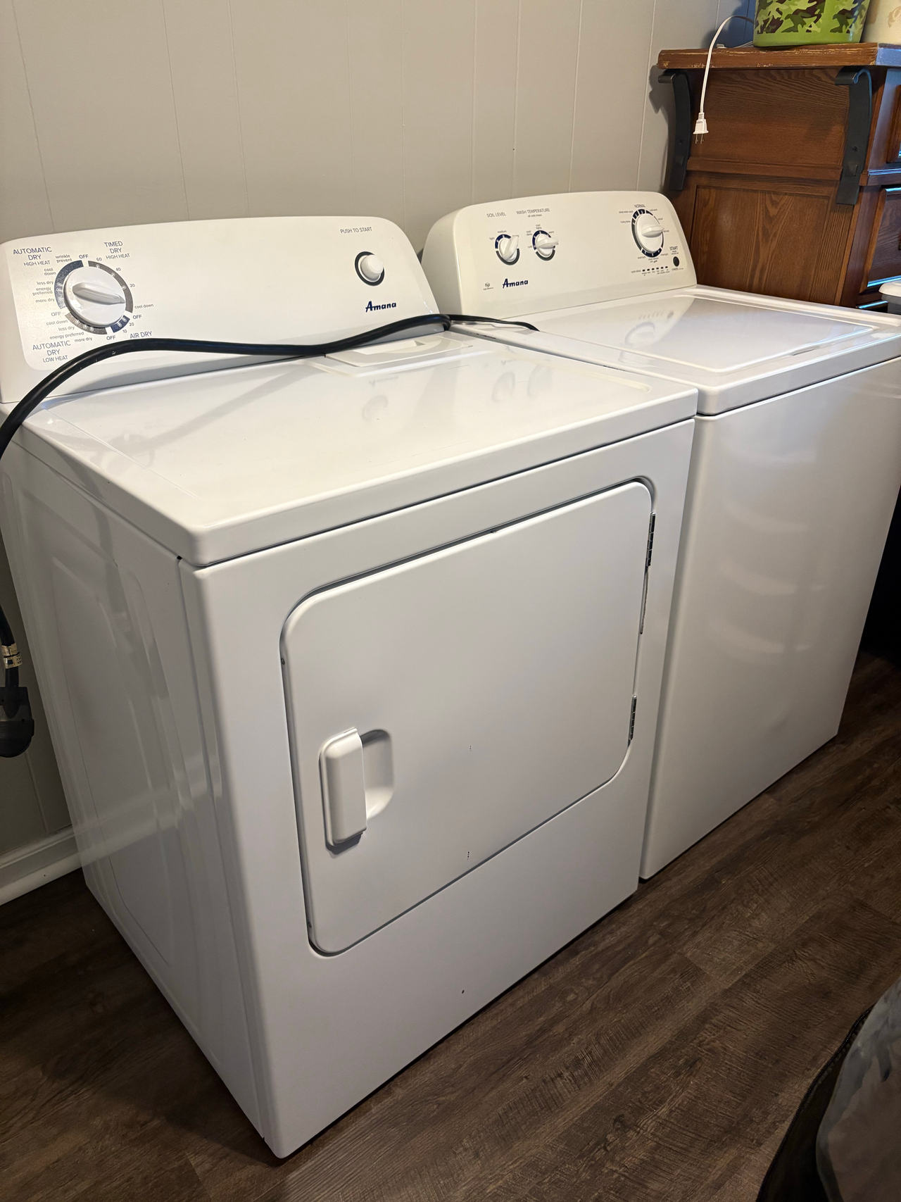 Amana Top Load Washer and Electric Dryer Set