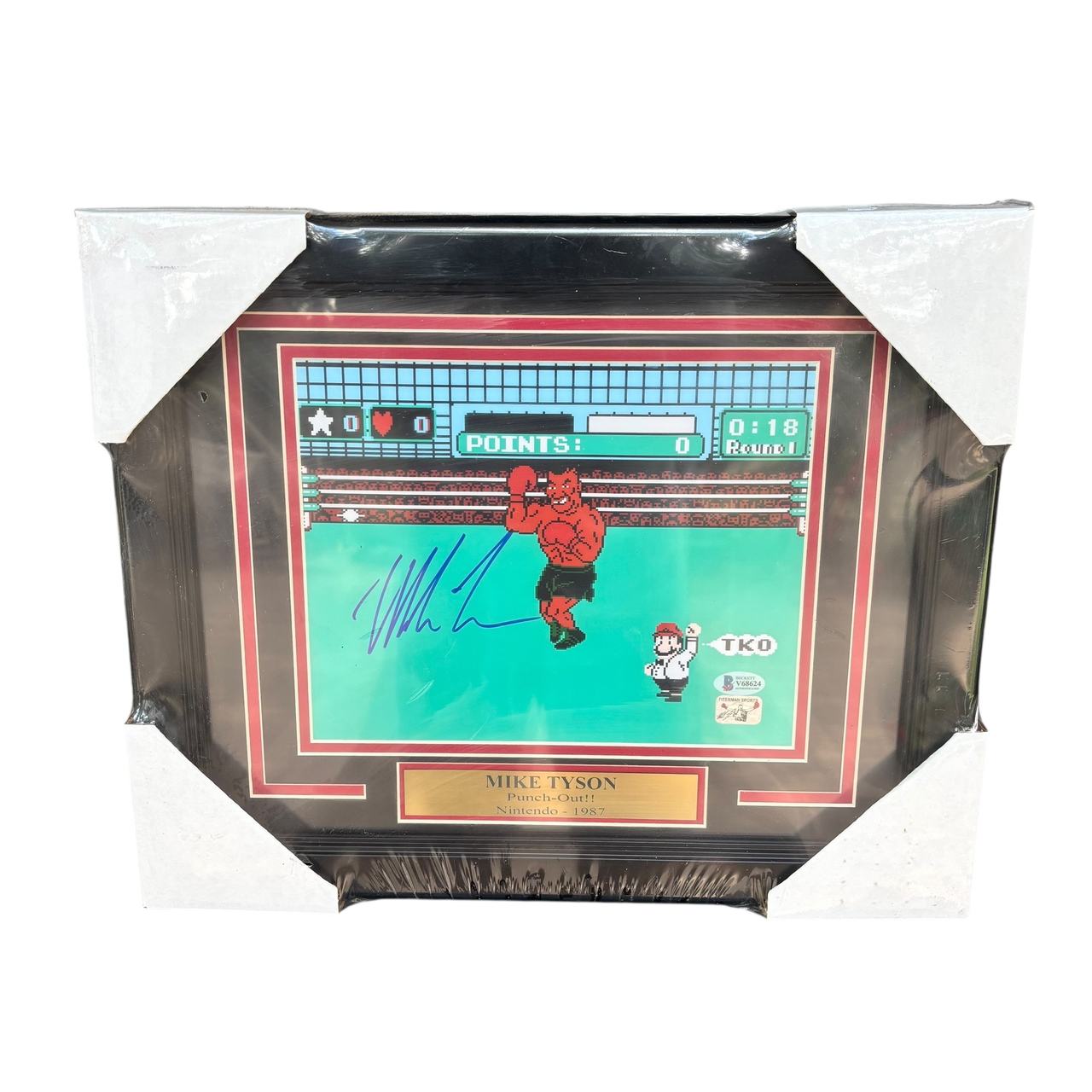 Mike Tyson's Punch-Out!! Framed Autographed Print