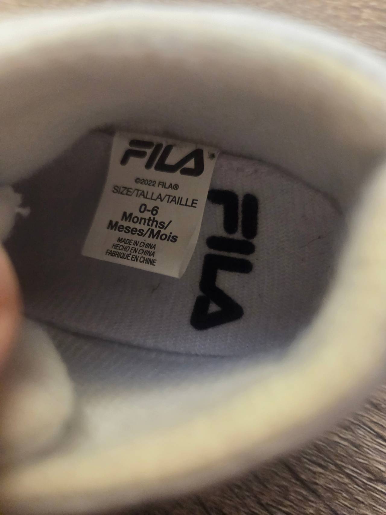 Fila Baby Soft Sole Crib Shoes