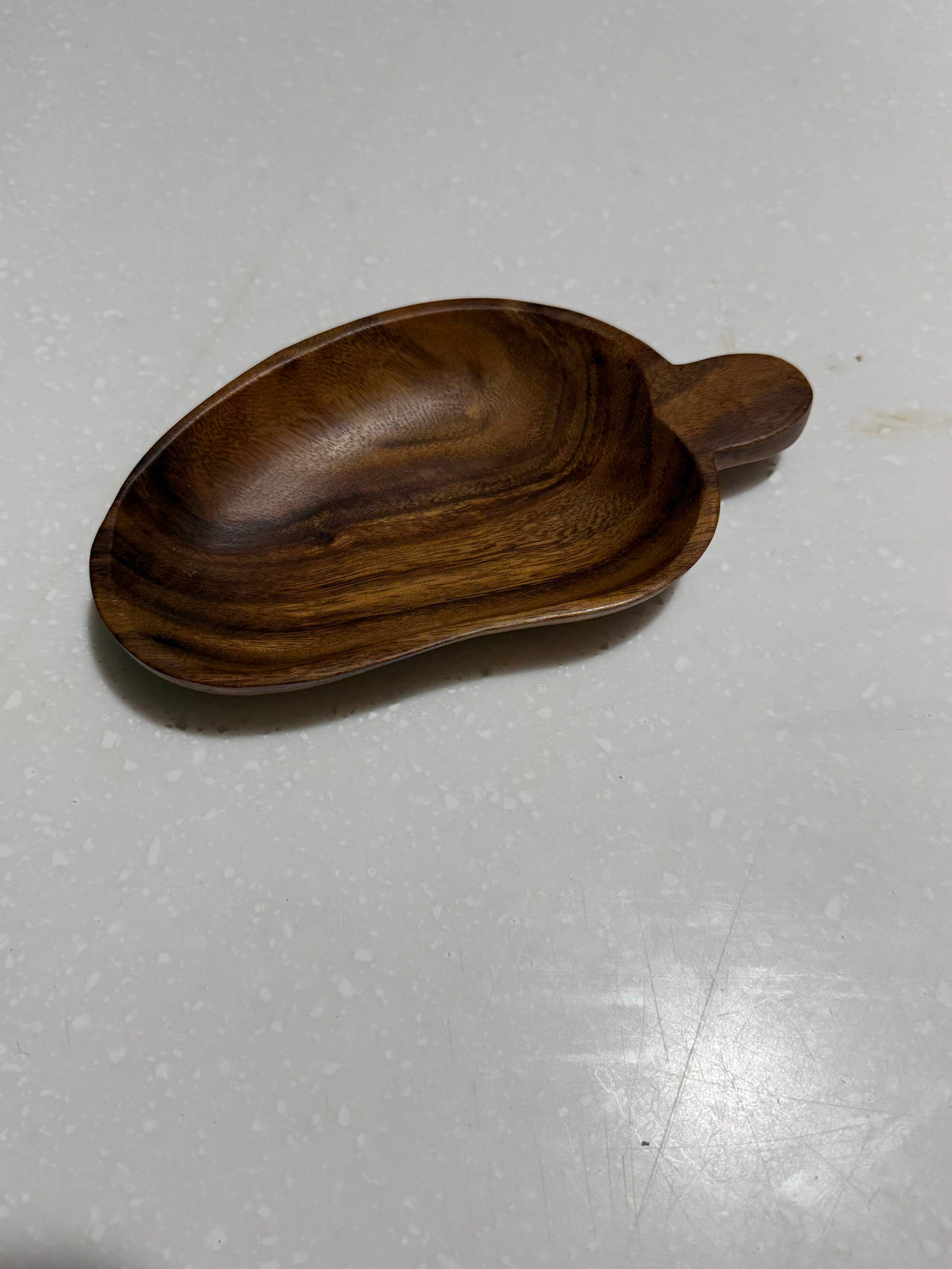 Small Wooden Leaf Shaped Serving Tray
