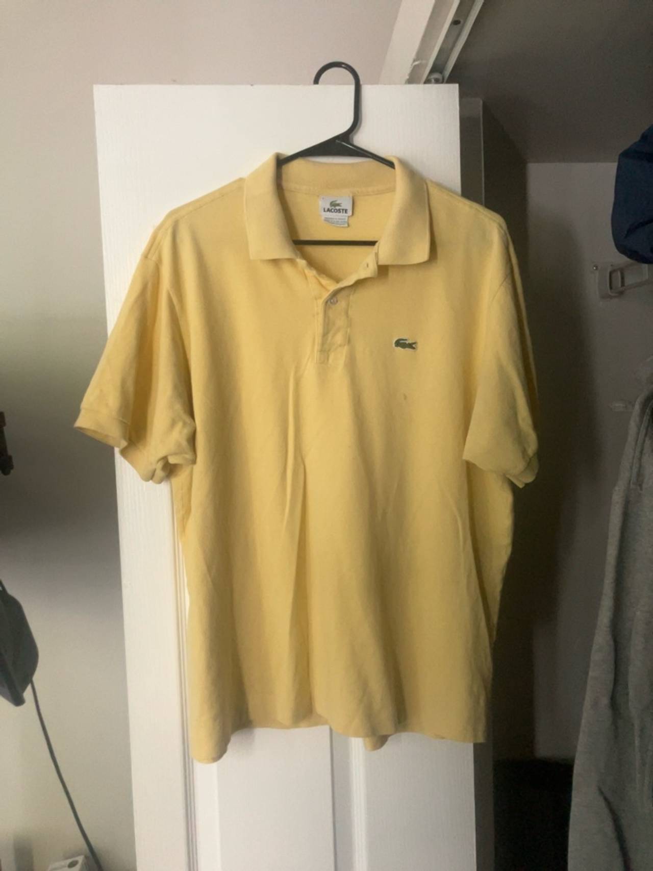 Lacoste Classic Fit Yellow Polo Shirt