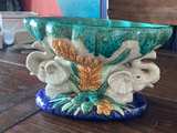 Italian Majolica Elephant Pedestal Bowl - Image 5