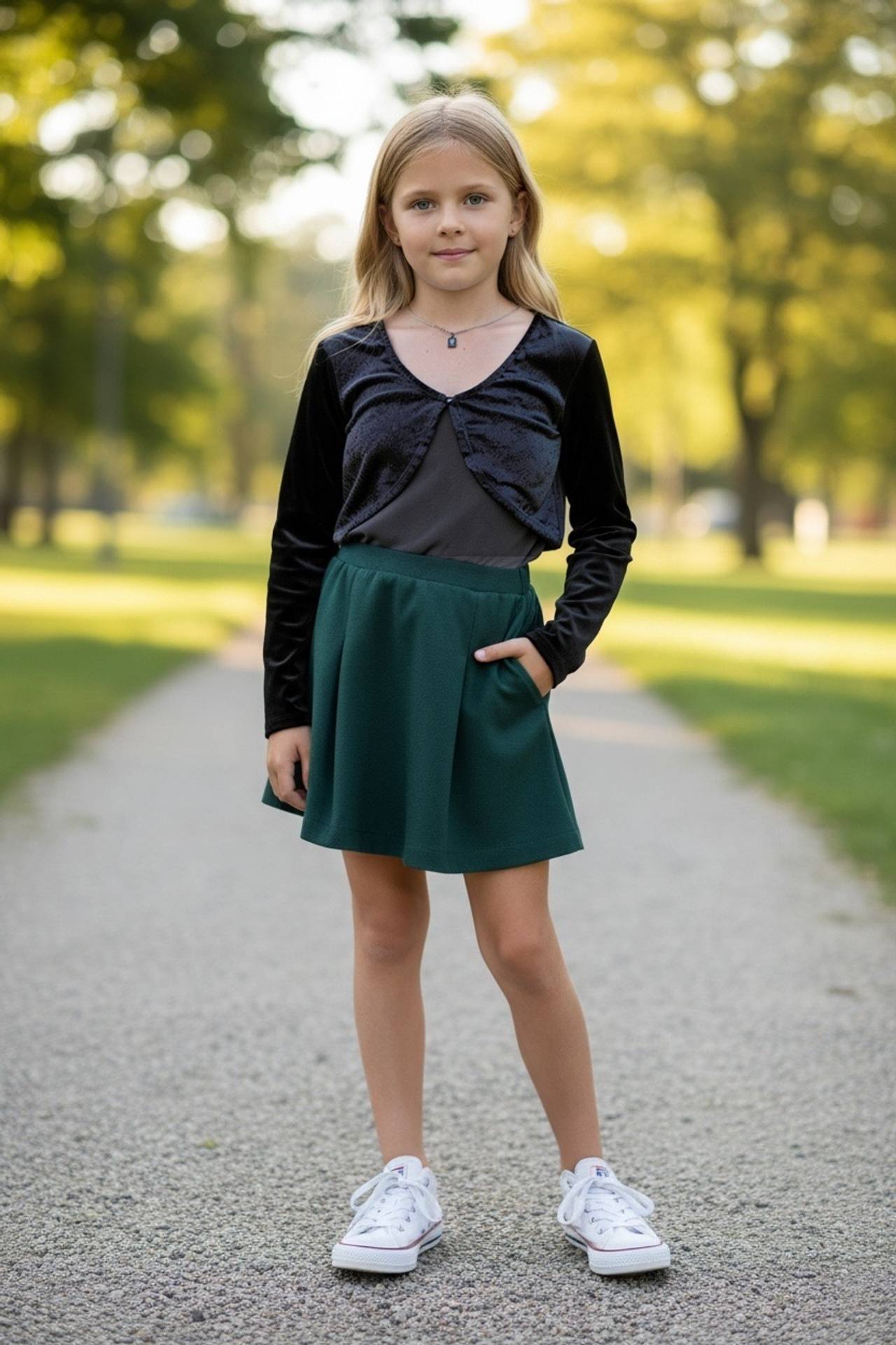 Three Pink hearts  Brand Black Velvet Bolero Shrug