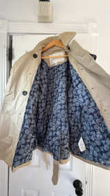 Coach Women's Cream Peacoat Size Large  - Image 6