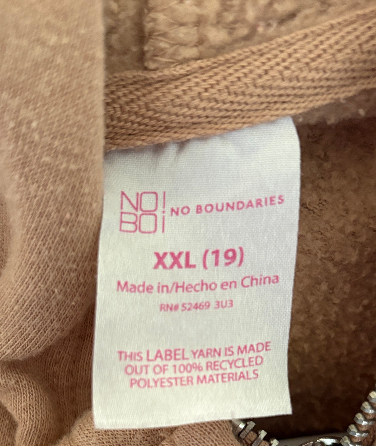 No Boundaries Women's Full-Zip Hoodie