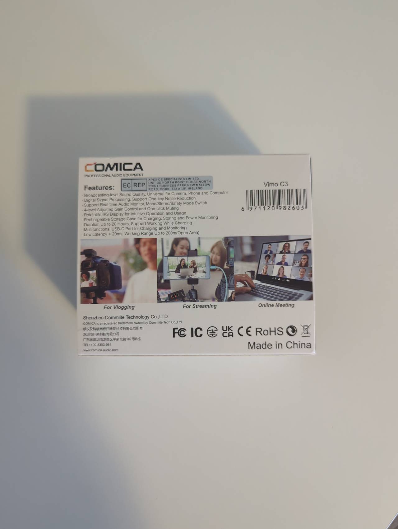 Comica Vimo C 2.4G Dual-channel Mini Wireless Microphone
