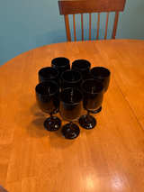 Black Wine Glasses Set - Image 1