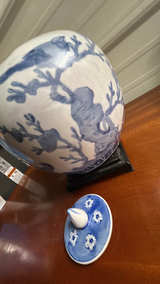 Chinese Blue & White Ginger Jar - Image 4
