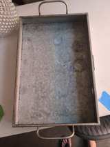 Pier 1 Galvanized Metal Serving Tray - Image 1