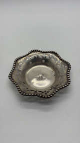 Vintage Sterling Silver Trinket Dish Monogramed  - Image 4