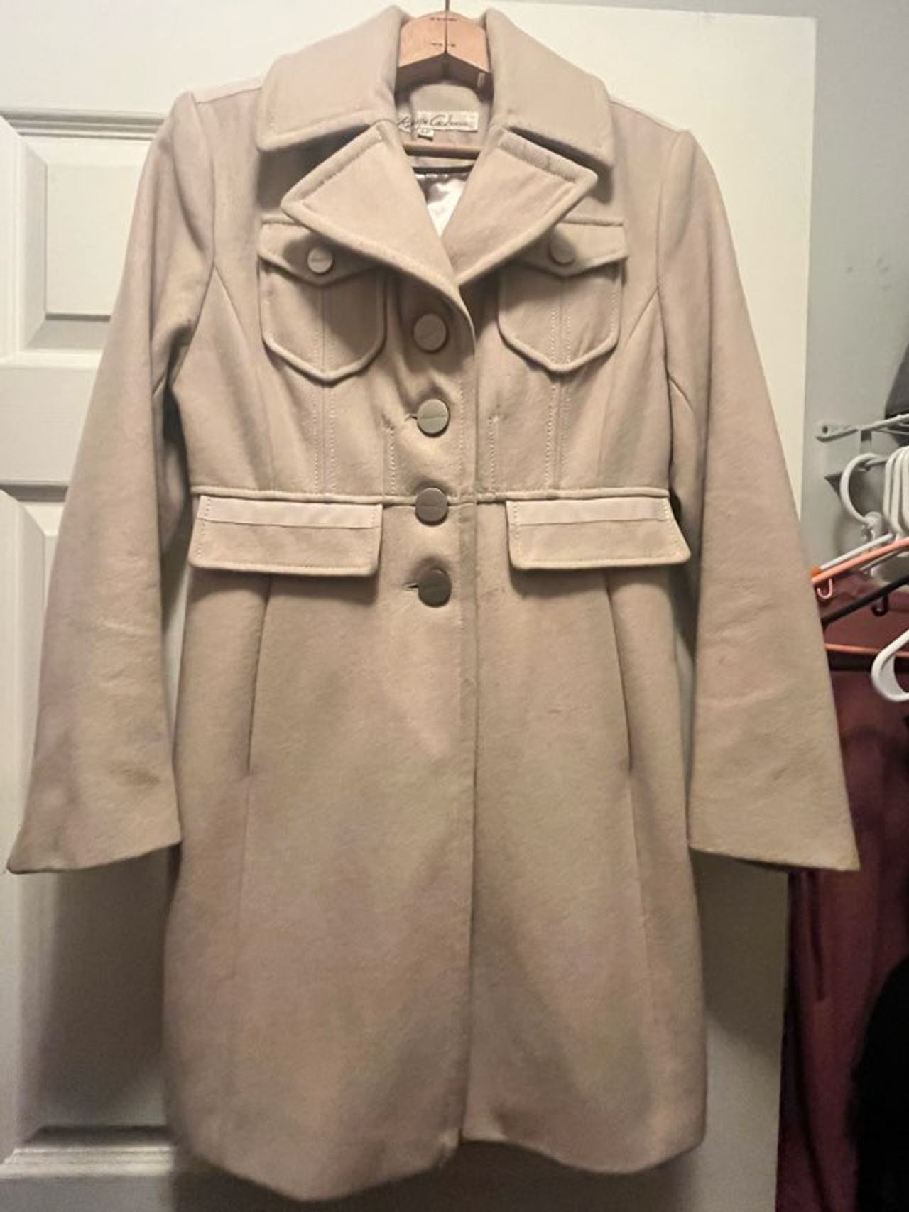 Kenneth Cole Women's Wool Blend Peacoat