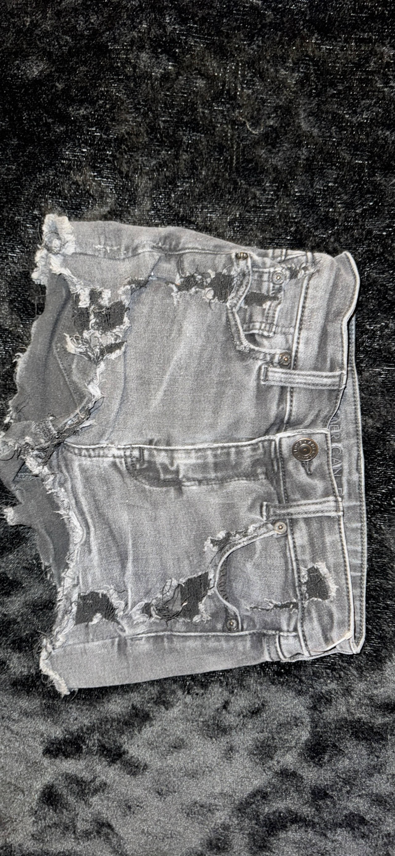 Distressed Denim Shorts