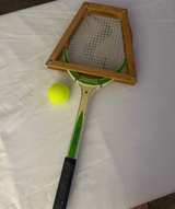 Spalding Rosemary Casals Wooden Tennis Racquet with Press - Image 2