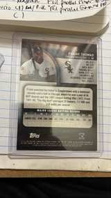 2025 Topps Stadium Club showtimes red/ pink foil parallel Frank Thomas #1 - Image 2