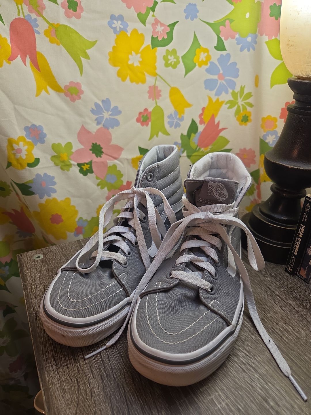 Vans Sk8-Hi Grey/White men's 5.5