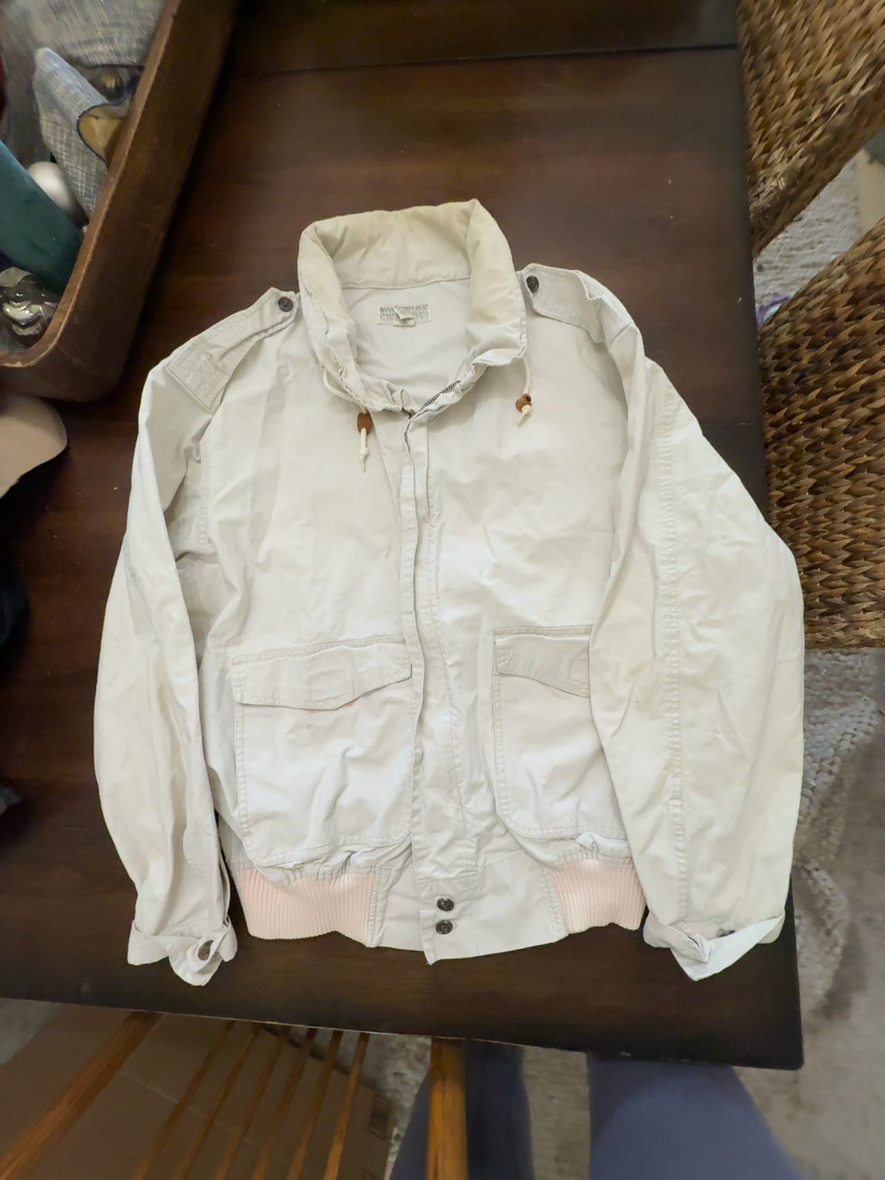 Vintage 90s Banana Republic Safari Travel Jacket Khaki: Medium