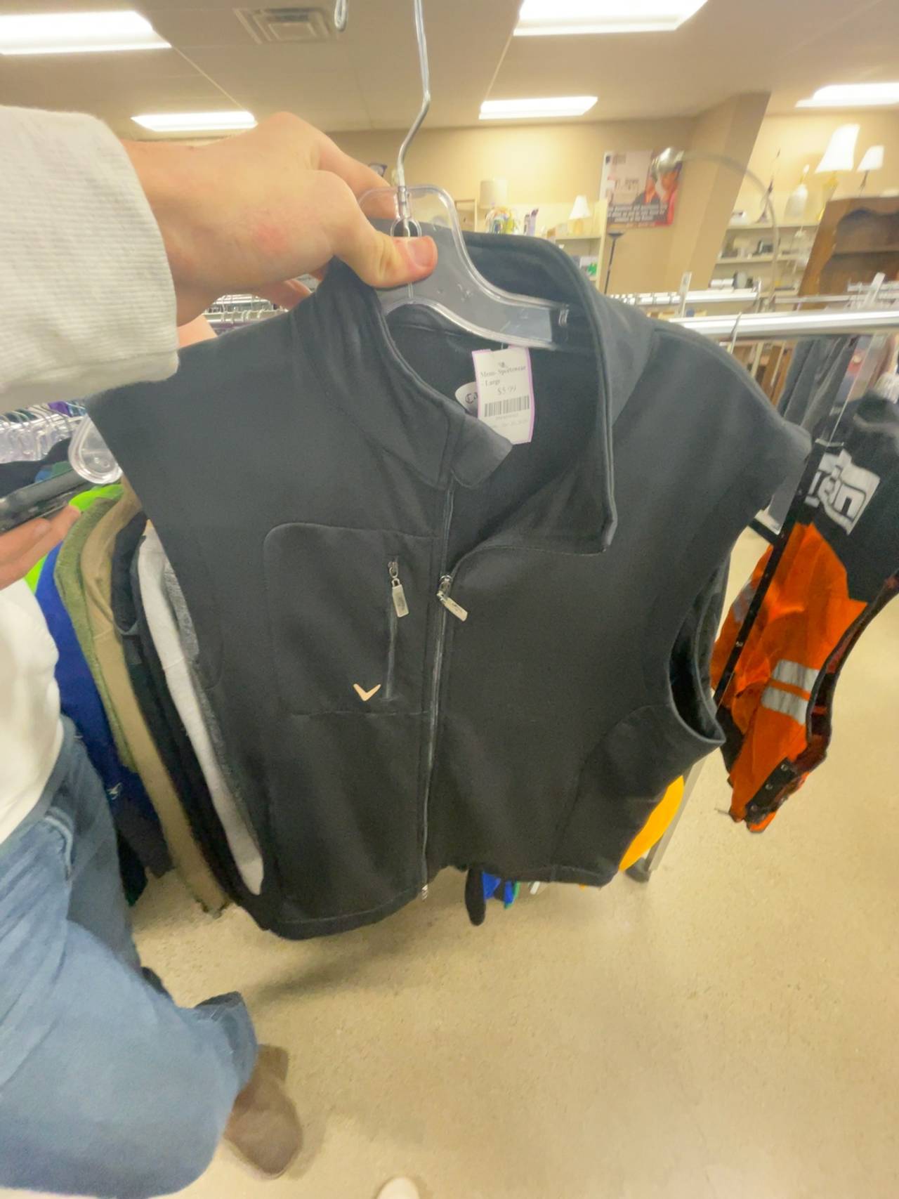 Callaway Golf Vest Men's Large Navy Blue