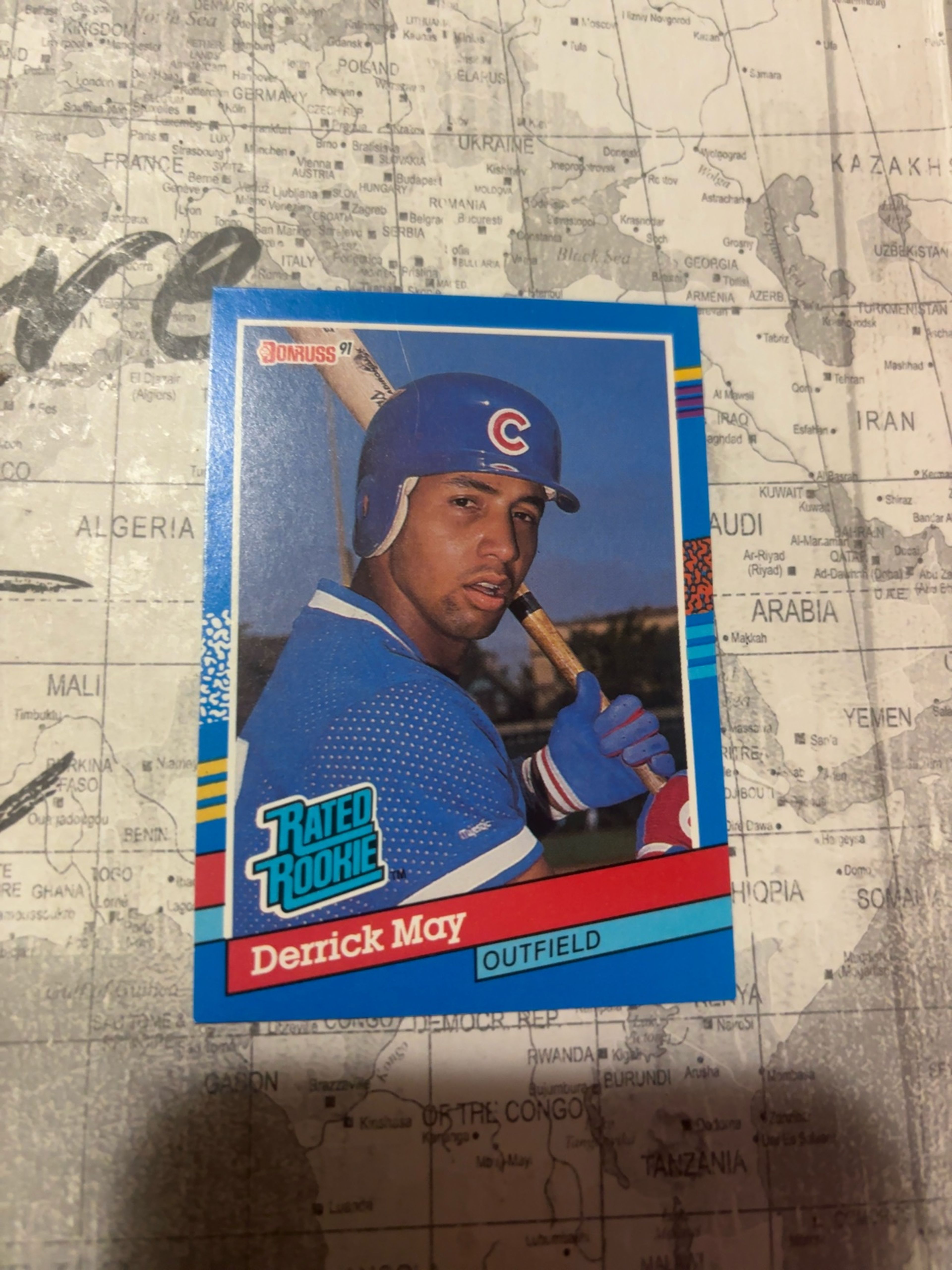 Donruss 1991 Derrick May Rookie Card #36