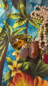 Vintage Gemstone Pendant and Pearl Necklace Collection 2 sterling silver - Image 5