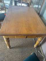 Vintage Wooden Dining Table and Chairs Set - Image 6
