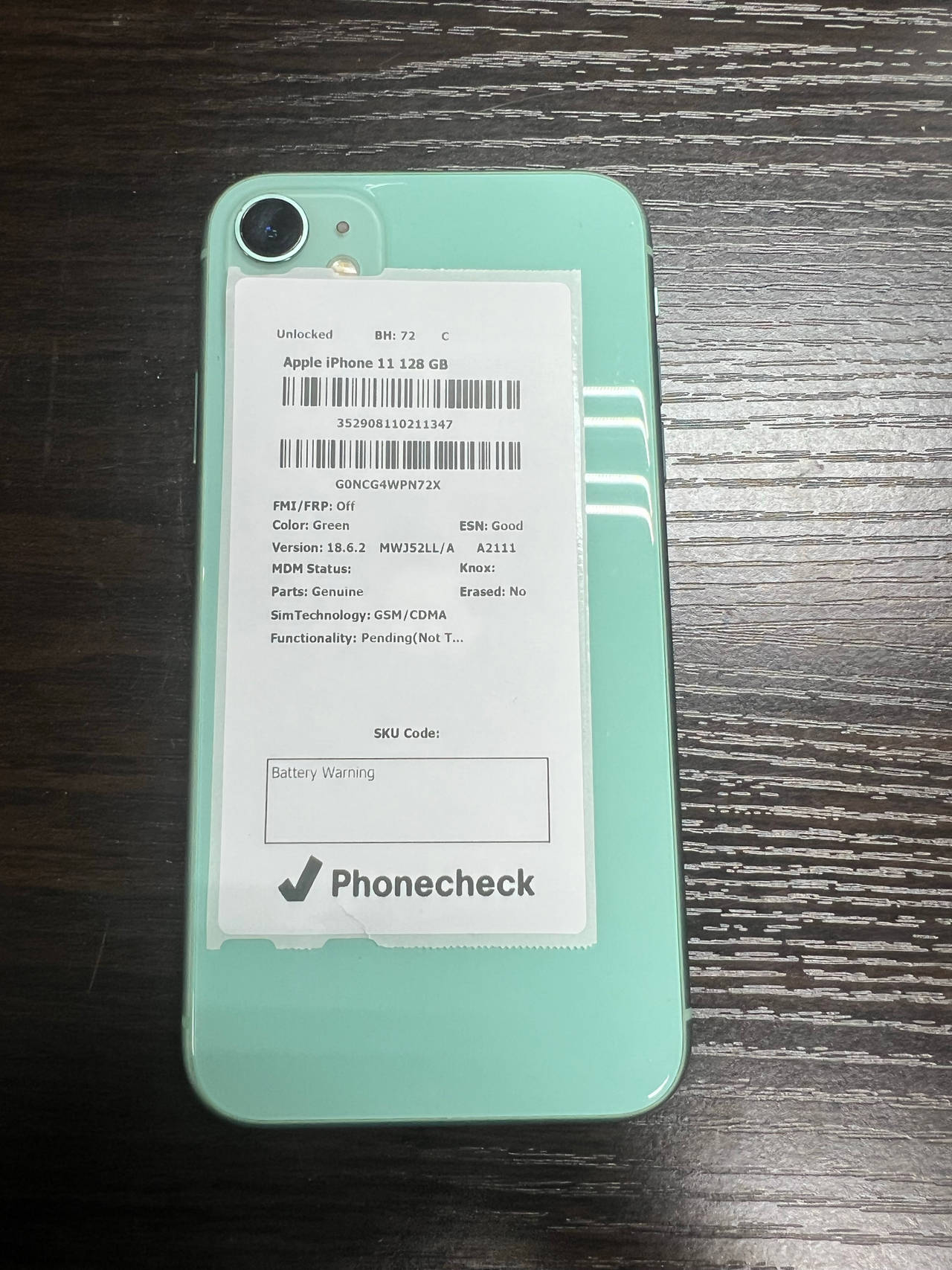 Apple iPhone 11 128GB Green Unlocked