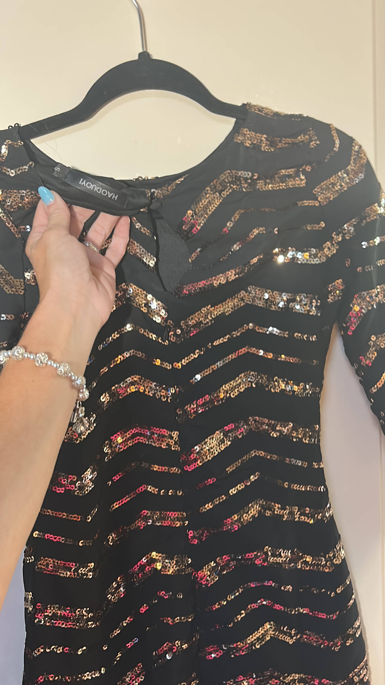 HADDUOY Sequin Dress